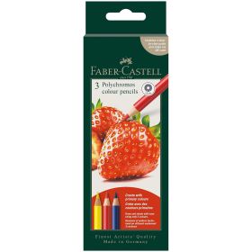 Creioane colorate FABER-CASTELL Polychromos 2026, 3 culori/set, FC210055