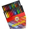 Creioane colorate fara lemn KOH-I-NOOR Progresso 8758, 24 buc/set