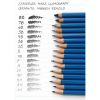 Set creion grafit STAEDTLER Mars Lumograph, 24 buc/set