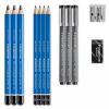 Set creioane grafit si linere STAEDTLER Sketching, 12 piese