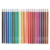 Creioane colorate triunghiulare HERLITZ Ultra Soft, 24 culori/set