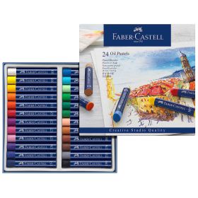 Creioane pastel ulei FABER-CASTELL 24 culori/cutie, FC127024