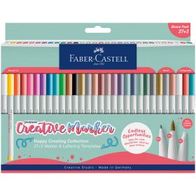Markere FABER-CASTELL Goldfaber Creative, 30 culori/cutie, FC161002