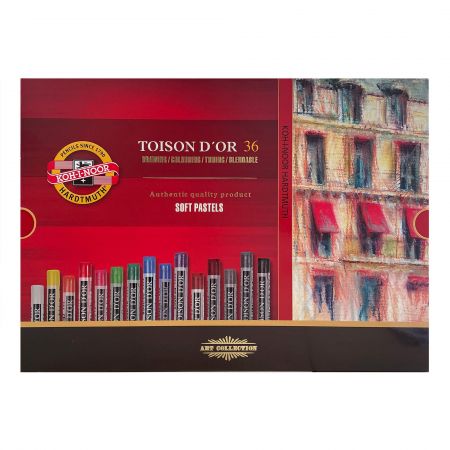 Pastel cretat KOH-I-NOOR Toison'Or Soft 8515, 36 buc/cutie