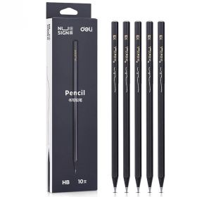 Set creion grafit HB DELI Nusign, 10 buc/set