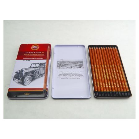 Creioane grafit KOH-I-NOOR Art 1512N, 8B-2H, 12 buc/set- Office Direct