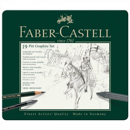 Creioane desen FABER-CASTELL Pitt Monochrome