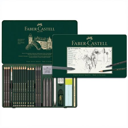 Creioane arta FABER-CASTELL Pitt Monochrome