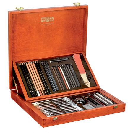 Set arta KOH-I-NOOR Gioconda 8896-1DK, 54 piese/cutie lemn