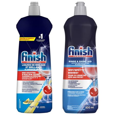 Solutie de clatire pentru masina de spalat vase FINISH, 800 ml