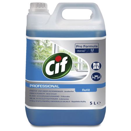 Detergent geamuri si multisuprafete CIF Professional, 5 L