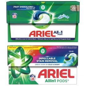 Detergent rufe capsule ARIEL All in 1 Pods, 38 buc/cutie