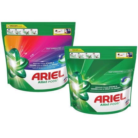 Capsule rufe ARIEL All in 1 Pods, 65 buc/cutie