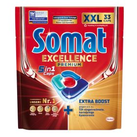 Detergent capsule pentru masina de spalat vase SOMAT Excelence 5 in 1, 33 buc/set