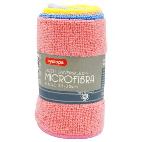 Lavete microfibra multisuprafete CYCLOPS, 30x30 cm, 6 buc/set