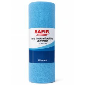 Lavete microfibra multisuprafete, in rola, SAFIR, 25x30 cm, 25 buc/set