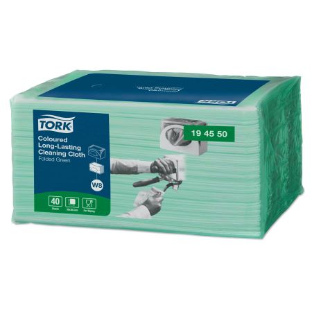 Lavete uscate profesionale pliate in Z, TORK W8 Green, 30x38.5