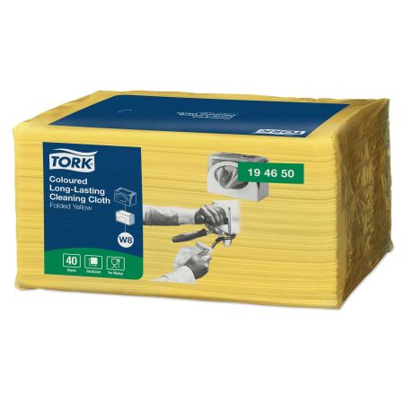 Lavete uscate profesionale pliate in Z, TORK W8 Yellow, 30x38.5 