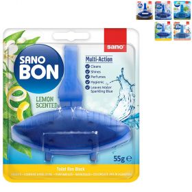 Odorizant solid toaleta SANO Bon Blue 5 in 1, 55 g