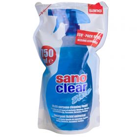 Rezerva detergent geamuri SANO Clear Blue, 750 ml