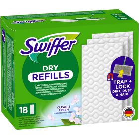 Rezerve lavete uscate pentru mop plat SWIFFER, 18 buc/set