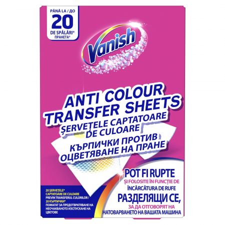 Servetele captatoare de culoare VANISH, 20 buc/set