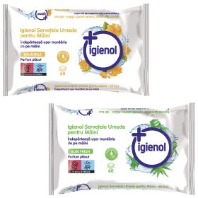 Servetele umede antibacteriene IGIENOL, 60 buc/pachet