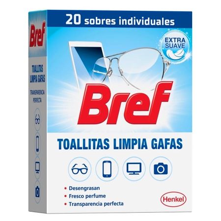 Servetele umede ochelari BREF, 20 buc/set