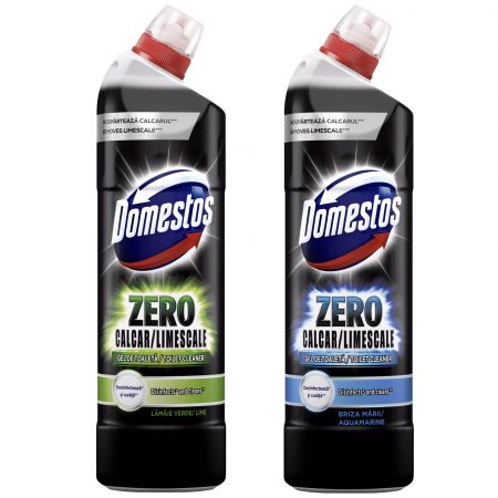 Solutie curatare toaleta DOMESTOS Zero Calcar, 750 ml