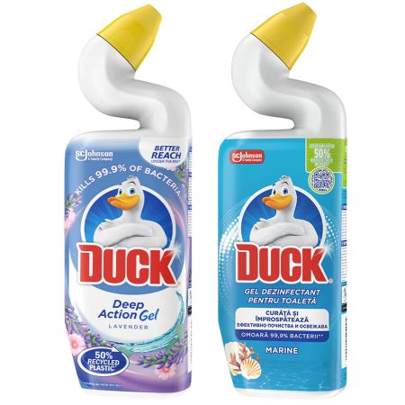 Solutie curatare toaleta DUCK Deep Action Gel, 750 ml