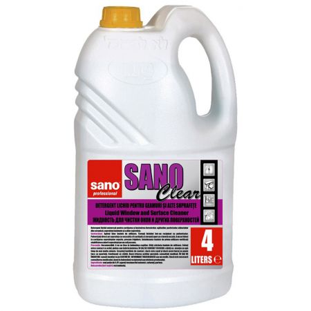 Detergent geamuri SANO Professional Clear, 4 L