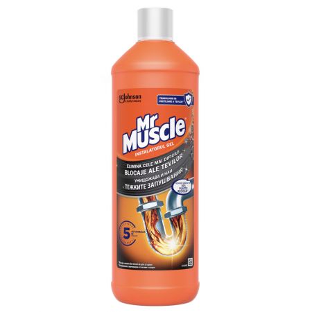 Solutie gel desfundare tevi MR. MUSCLE, 1 L