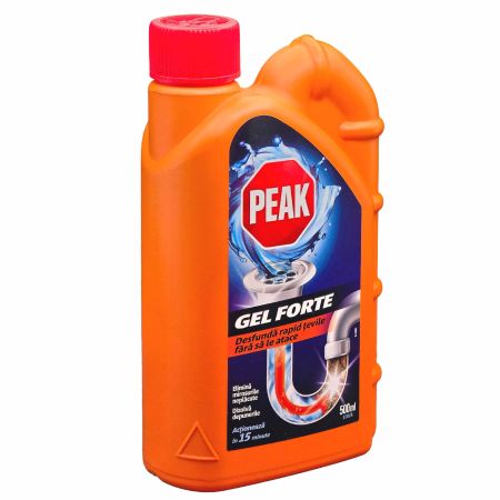 Solutie gel desfundare tevi PEAK OUT Forte, 500 ml