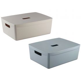 Cutie depozitare cu capac, 430 x 335 x 160 mm, 19L, IDEA HOME FlexiStore