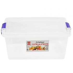 Cutie depozitare din plastic, cu capac, 5L, Crilelmar