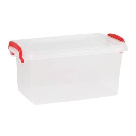 Cutie depozitare din plastic, cu manere si capac, 5 l, STERK