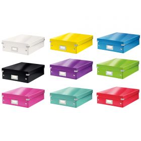 Cutie depozitare medie 280 x 100 x 370 mm, LEITZ WOW Click and Store Organizer 6058