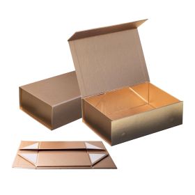 Cutie cadouri cu inchidere magnetica, 20x18x8 cm, Natural Collection Gold