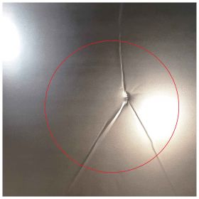 Tabla scolara verde creta 120x240 cm, cu mic defect