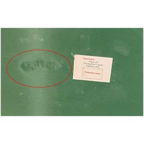 Tabla scolara verde creta 120x200 cm - mic defect