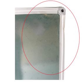 Tabla scolara verde creta 120x240 cm, mic defect