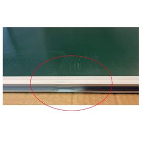 Tabla scolara verde creta 120x300 cm - mic defect