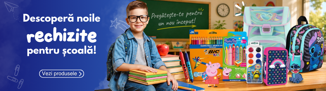 Echipeaza ghiozdanul cu rechizite