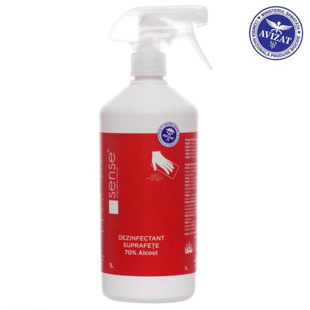Dezinfectant suprafete, 70% alcool, SENSE, 1 L
