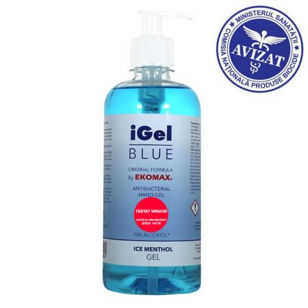 Dezinfectant maini EKOMAX iGel Blue, 500 ml