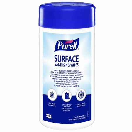 Servetele dezinfectare suprafete PURELL Surface,100 buc/set