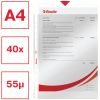 File protectie cristal in dispenser, 55 microni, 40 buc/cutie, ESSELTE