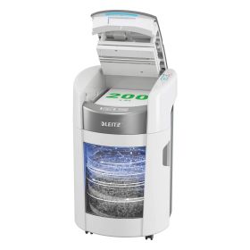 Distrugator documente automat, micro cross-cut, LEITZ IQ OptiMax Small Office 200