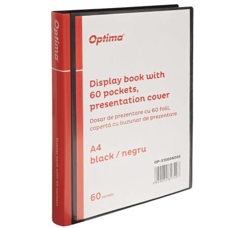 Dosar de prezentare personalizabil, A4, 60 folii, OPTIMA