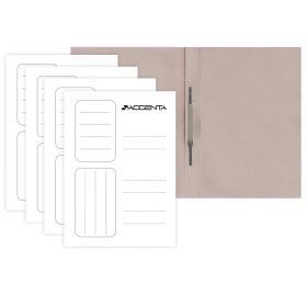 Dosar carton alb cu sina ACCENTA, 300 g/mp, 50 buc/set